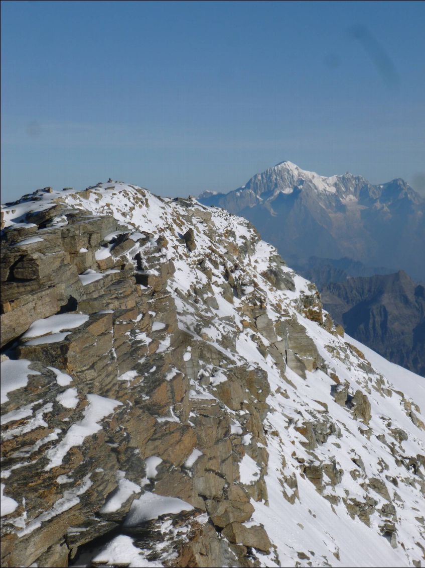 Le Mont Blanc depuis le sommet du Grand Paradis