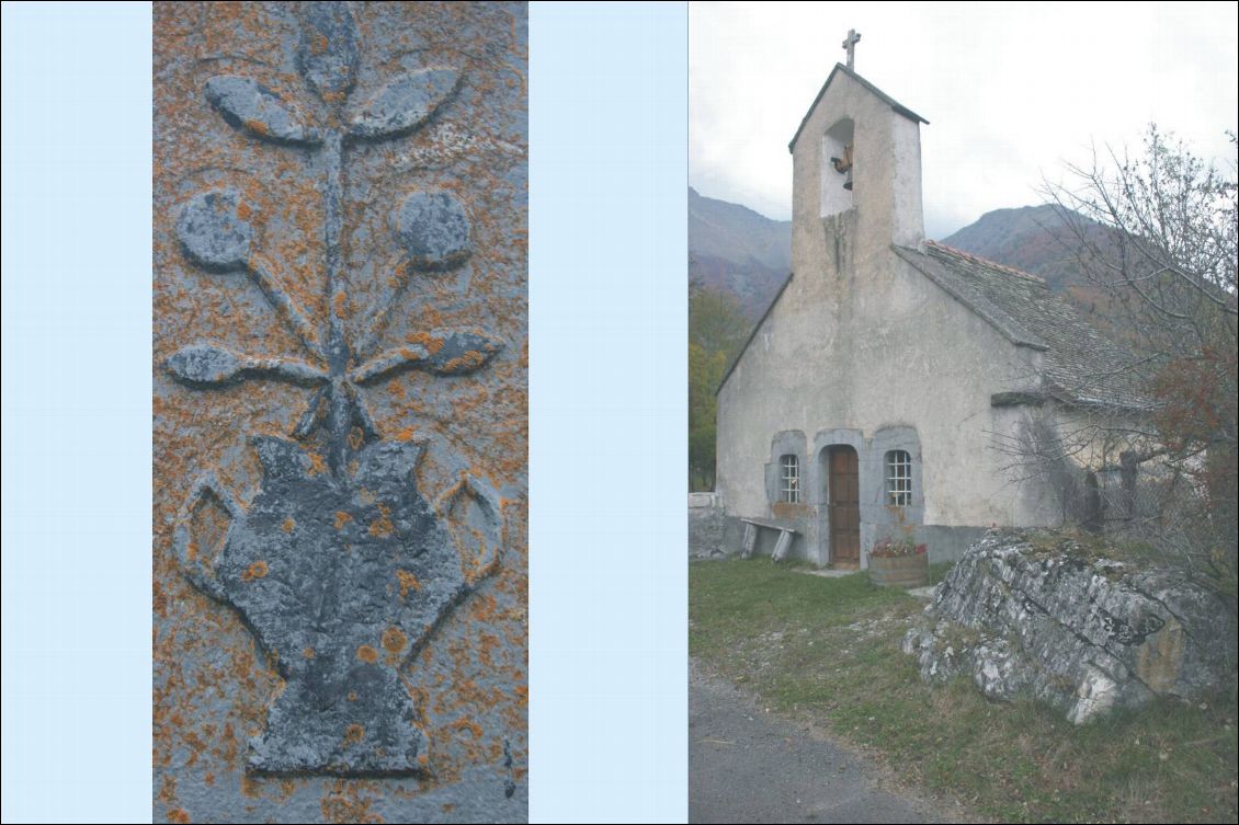 La chapelle de Pouillardencq côtoie un bloc rocheux, d’où vient-il ?