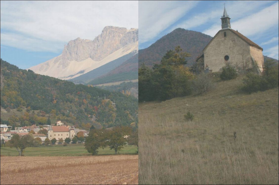 Le château de Montmaur et la chapelle Sainte Philomène, amie (philos) de la lumière (lumen) divine.
