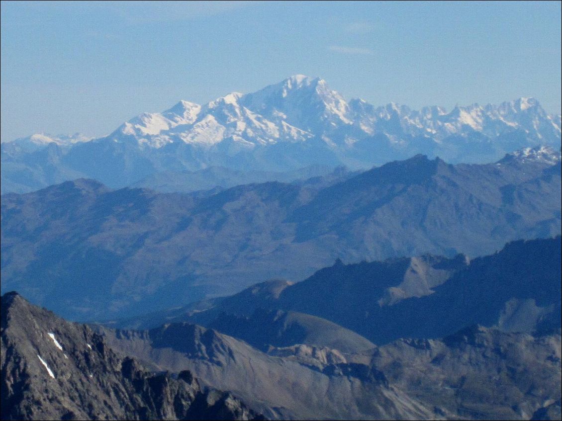 Le Mont Blanc en toile de fond