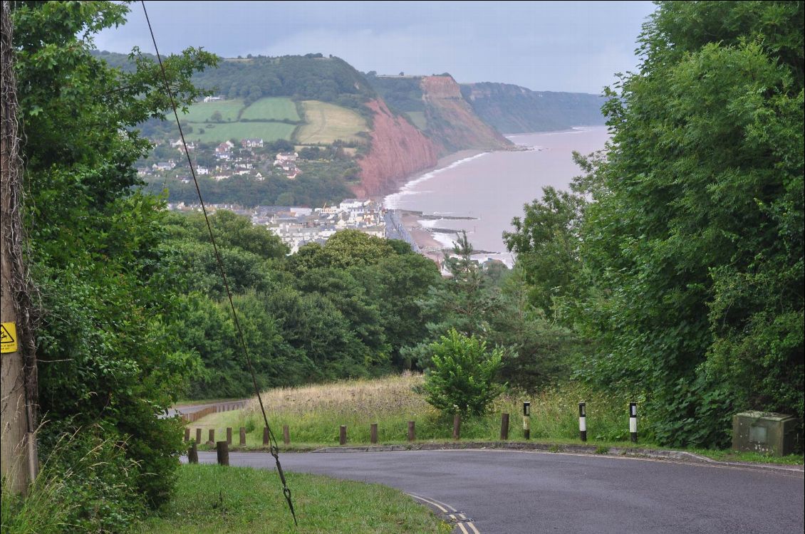 Descente vers Sidmouth.