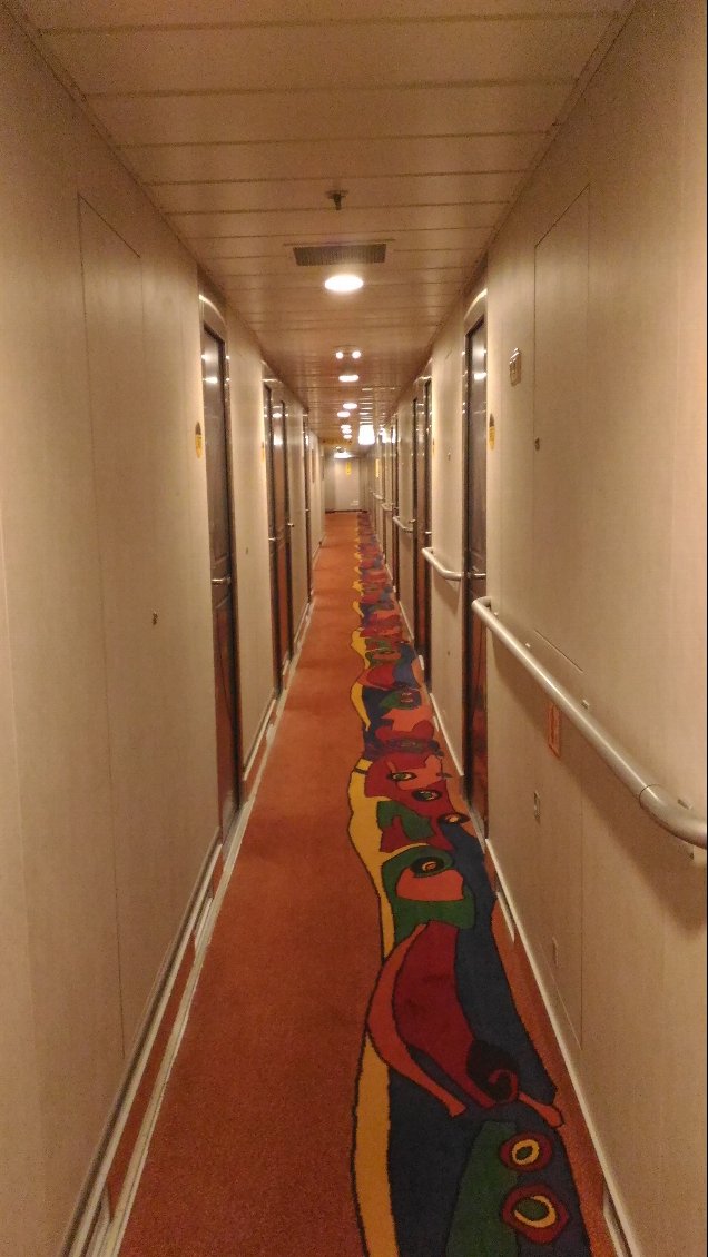 Les couloirs sont même décorés!